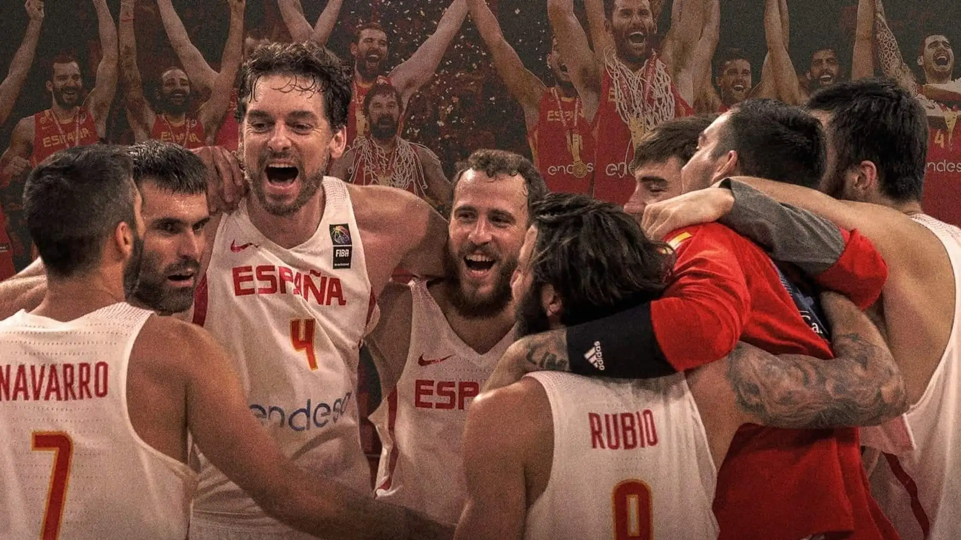 Portada del documnetal La Familia sobre los jugadores de la selección española de baloncesto que se puede ver en Prime Video