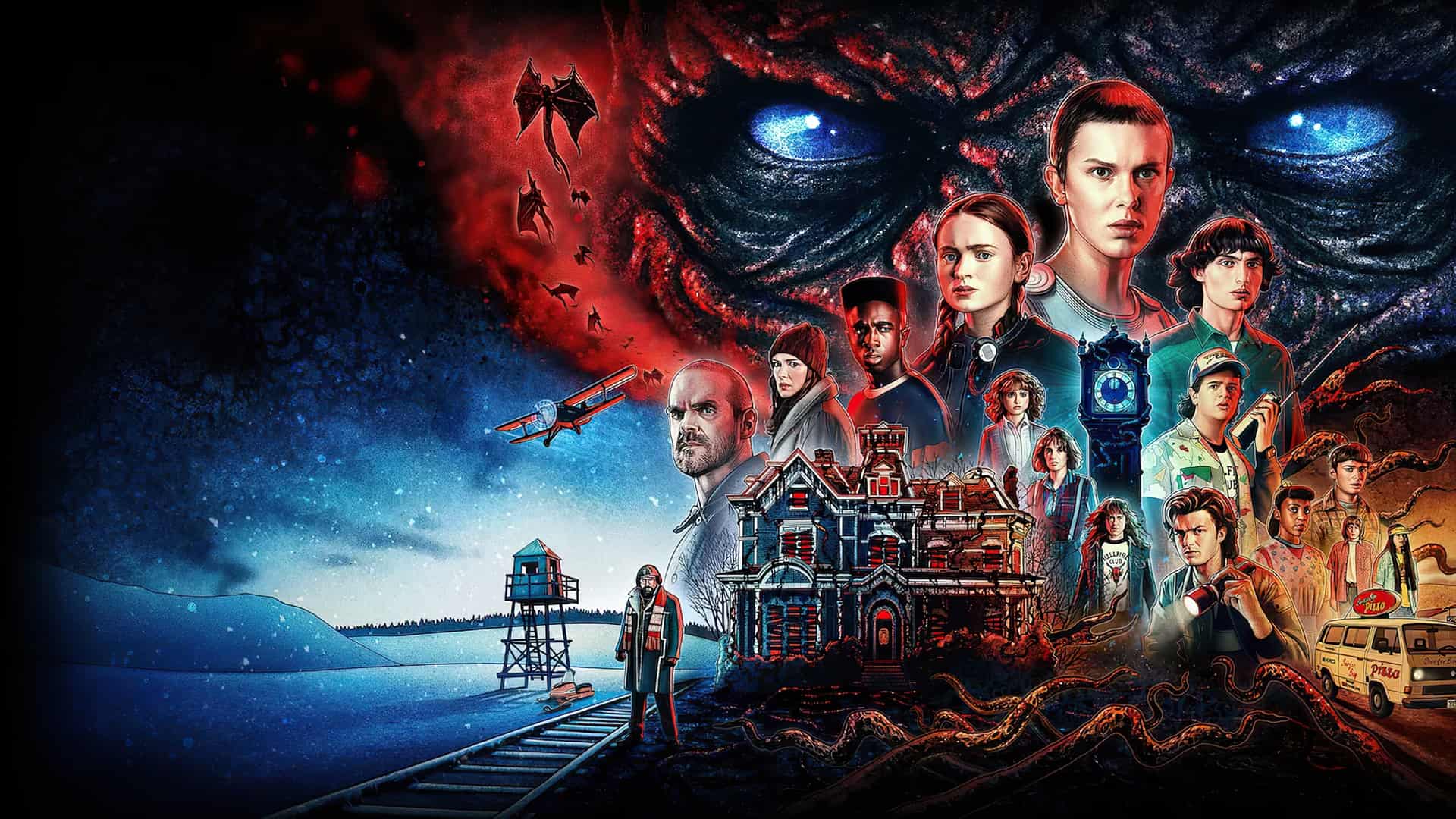 imagen principal de la ultima temporada de stranger things una de las series de netflix imagen principal de la ultima temporada de stranger things una de las series de netflix