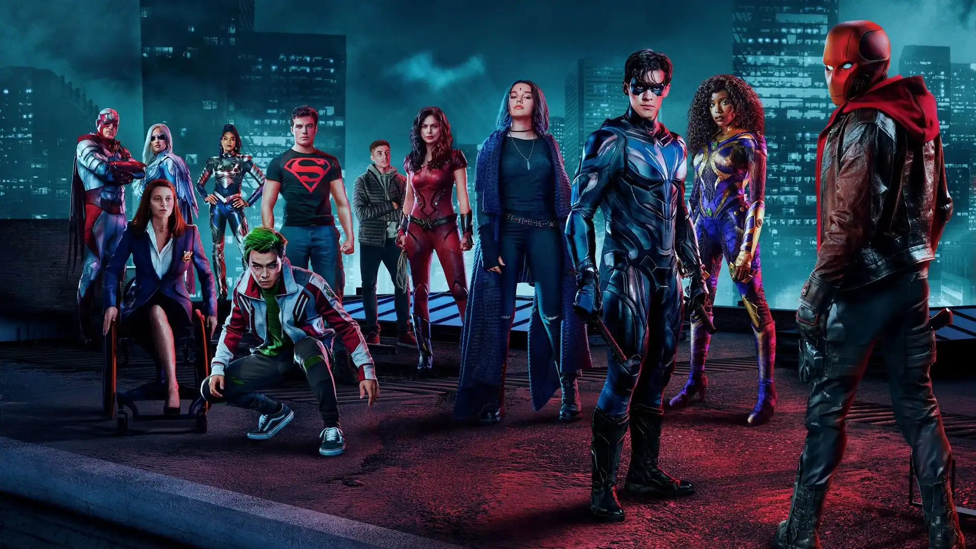 imagen promocional de la serie de superhéroes de DC, legends